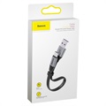Baseus Simple HW USB-C Kabel CATMBJ-BG1 - Zilver / Zwart