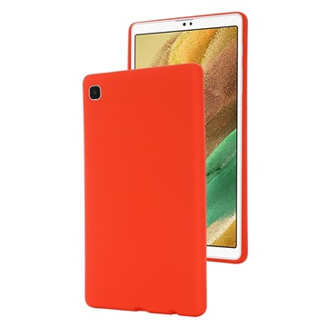 Samsung Galaxy Tab A7 Lite vloeibare siliconen hoes - rood