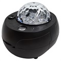 Ocean Wave Nachtlamp met Bluetooth Speaker - Zwart