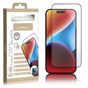 iPhone 15 Pro Panzer Premium Full-Fit Glazen Screenprotector - Zwart
