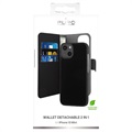 Puro 2-in-1 Magnetisch iPhone 13 Mini Portemonnee Hoesje - Zwart