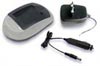 Vervanging Batterij Lader Minolta 02491-0015-00, NP-900, Olympus LI-80B