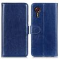 Samsung Galaxy Xcover 7 Wallet Case met Magnetische Sluiting - Blauw