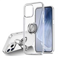iPhone 14 Pro TPU-hoesje met ringhouder - transparant
