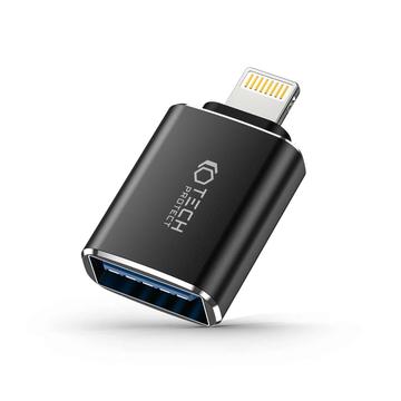 Tech-Protect UltraBoost Lightning-naar-USB-A-adapter - Zwart