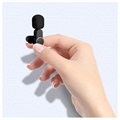 Draadloze lavalier / clip-on microfoon voor smartphone - USB-C - zwart