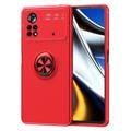 Xiaomi Poco M4 Pro magnetische ringhouder - rood