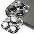 iPhone 15 Pro/15 Pro Max Hat Prince Glitter Camera Lens Beschermer - Zwart