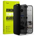 iPhone 15 Ringke TG Privacy Gehard Glas Screen Protector - Zwarte Rand
