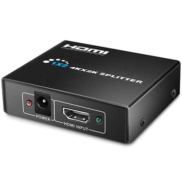 HDMI Splitter 1 x 2 3D, 4K Ultra HD Zwart