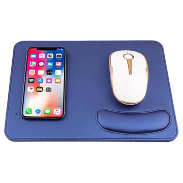 2 In 1 Qi Traydlas Lade Muismat M Polssteun Blauw huismerk kopen in de aanbieding 2 In 1 Qi Traydlas Lade Muismat M Polssteun Blauw huismerk kopen in de aanbieding