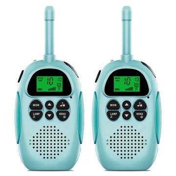 2Pcs DJ100 Kinderen Walkie Talkie Toys Kids Interphone Mini Handheld Zendontvanger 3KM Bereik UHF Ra