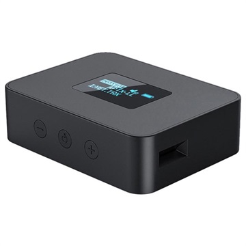 3-in-1 Bluetooth Audio Zender met LCD Scherm Zwart