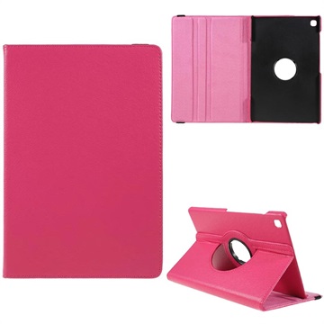 Samsung Galaxy Tab S6 Lite 360 Roterend Folio Hoesje Hot Pink