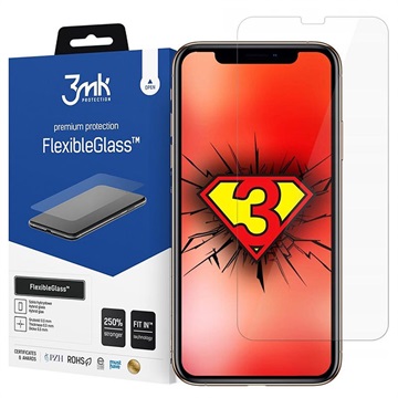 3MK FlexibleGlass iPhone 12-12 Pro Hybrid Screenprotector Doorzichtig