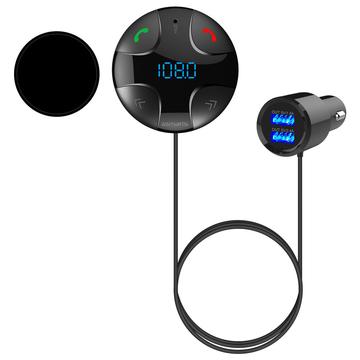 4smarts DashRemote Bluetooth FM-zender-autolader met handsfree Zwart