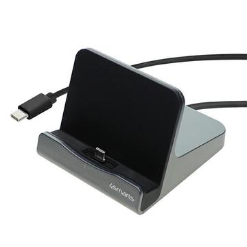 4smarts Voltdock Tablet & Mobiel USB-C Oplaadstation 60W Grijs