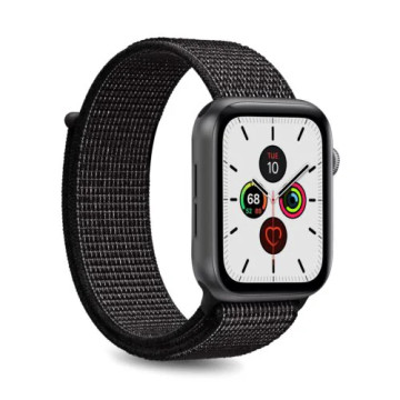 Apple Watch Ultra 2-Ultra-9-8-SE (2022)-7-SE-6-5-4-3-2-1 Puro Nylon Sport Strap 49mm-45mm-44mm-42mm 