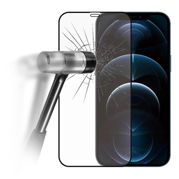 iPhone 12 Pro Max 9D Full Cover Glazen Screenprotector Zwarte Rand