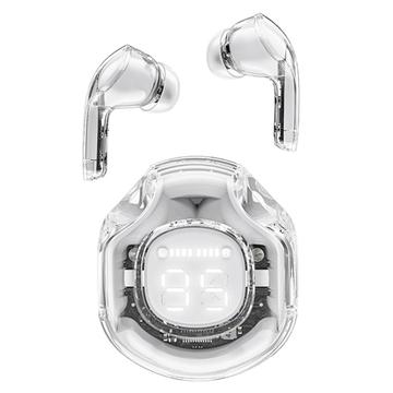 ACEFAST T8-AT8 Kristal (2) Kleuren Bluetooth Oordopjes Lichtgewicht Draadloze Headset voor Werk Wit