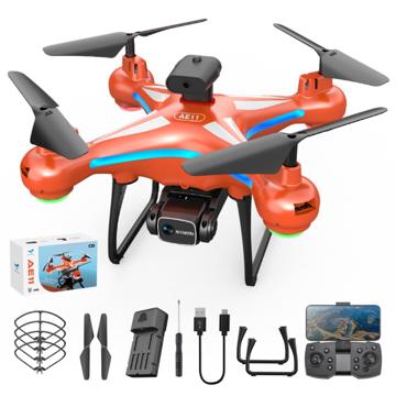 Drone met HD Dubbele Camera & Afstandsbediening AE11 Oranje
