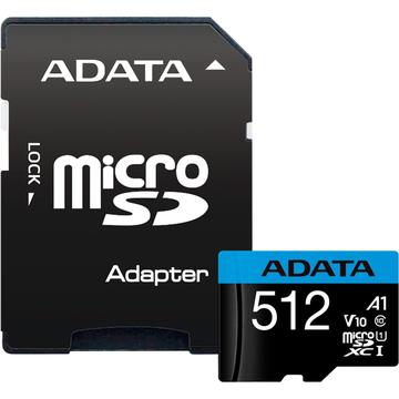 Adata Premier microSDXC-geheugenkaart met SD-adapter AUSDX512GUICL10A1-RA1 512 GB