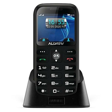 Allview D3 Senior Telefoon met SOS 3G, Dual SIM Zwart
