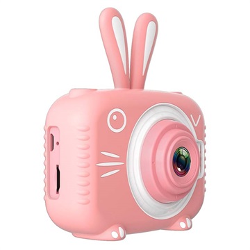 Animal Shape Kids 20MP Digitale Camera X5 (Geopende verpakking Bevredigend) Konijn-Roze