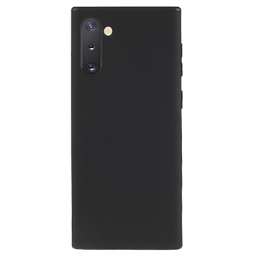Anti-Vingerafdruk Mat Samsung Galaxy Note10 TPU Hoesje Zwart