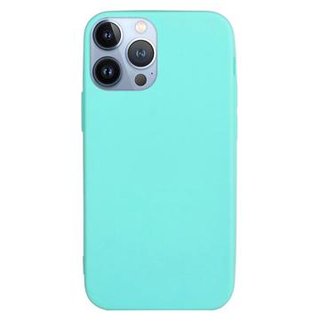 Anti-Vingerafdruk Mat iPhone 14 Pro Max TPU Hoesje Baby blauw
