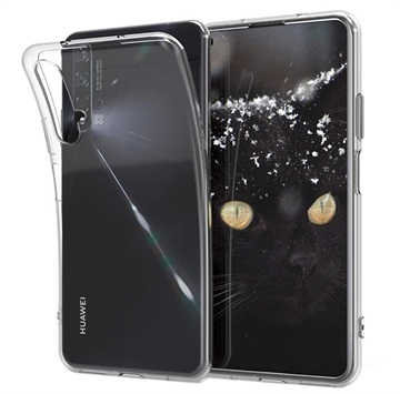 Antislip Huawei Nova 5T, Honor 20-20S TPU Hoesje Doorzichtig