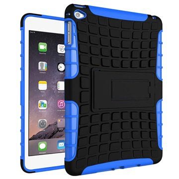 iPad Mini 4 Anti-Slip Hybrid Cover Zwart-Blauw