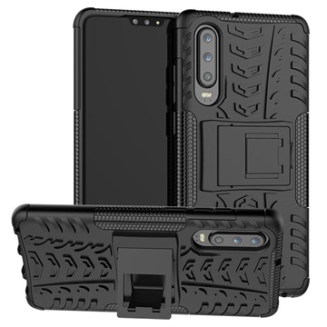 Antislip Huawei P30 Hybrid Case Zwart