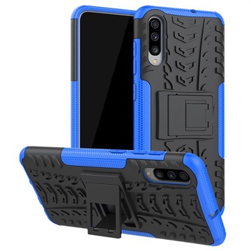 Anti Slip Samsung Galaxy A70 Hybrid Case Met Standaard Blauw Zwart huismerk kopen in de aanbieding