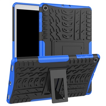 Anti-Slip Samsung Galaxy Tab A 10.1 (2019) Hybrid Case Blauw-Zwart
