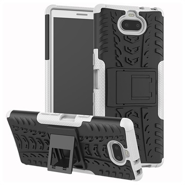 Anti Slip Sony Xperia 10 Hybrid Case Wit Zwart huismerk kopen in de aanbieding