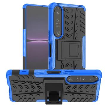 Antislip Sony Xperia 1 IV Hybrid Case Blauw-Zwart