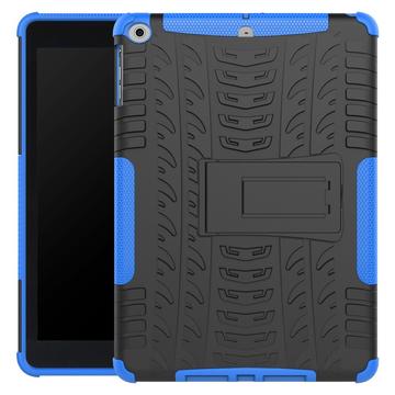 iPad 9.7 2017-2018 Anti-Slip Hybride Hoesje met Standaard Blauw-Zwart