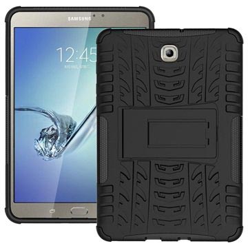 Samsung Galaxy Tab S2 8.0 T710, T715 Anti-Slip Hybrid Cover Zwart