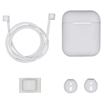 4-in-1 Apple AirPods Silicone Accessoires Set Wit
