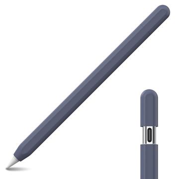 Apple Pencil (USB-C) Ahastyle PT65-3 Silicone Etui Middernachtblauw
