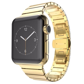 Apple Watch Series 9/8/SE (2022)/7/SE/6/5/4/3/2/1 roestvrijstalen band - 41mm/40mm/38mm - goud