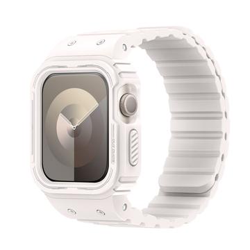 Apple Watch Series 9/8/SE (2022)/7/SE/6/5/4/3/2/1 Dux Ducis OA One-piece Bandje met Case - 41mm/40mm/38mm - Starlight