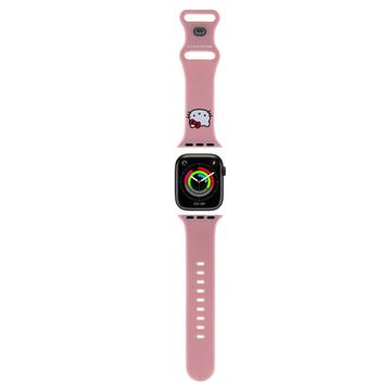 Apple Watch Series 9-8-SE (2022)-7-SE-6-5-4-3-2-1 Hello Kitty Kitty Hoofd Siliconen Bandje 40mm-38mm