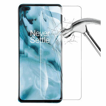 OnePlus Nord Screenprotector van gehard glas 9H Doorzichtig