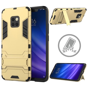 Armor Series Huawei Mate 20 Pro Hybrid Case Met Standaard Goud huismerk kopen in de aanbieding
