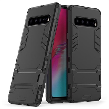 Armor Series Samsung Galaxy S10 5G Hybrid Case Met Standaard Zwart huismerk kopen in de aanbieding