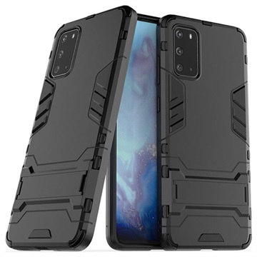Armor Series Samsung Galaxy S20 Hybrid Case met Standaard Zwart