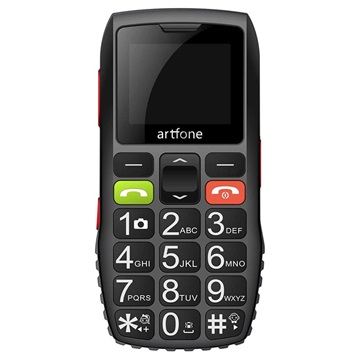 Artfone C1 Senior Telefoon met SOS Dual SIM Zwart-Grijs