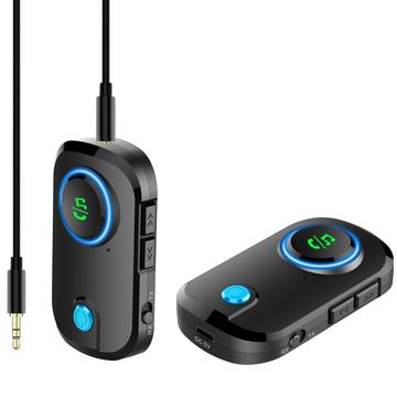 BT-T3 2 in 1 Bluetooth 5.0 ontvanger zender 3,5 mm Aux auto draadloze audio-adapter voor luidspreker